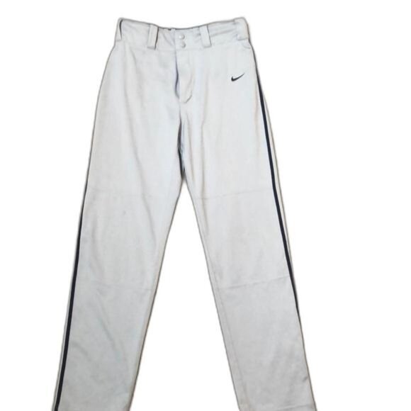 Nike Youth Baseball Pants – XL, Gray with Blue Stripe, Swingman - Picture 1 of 11